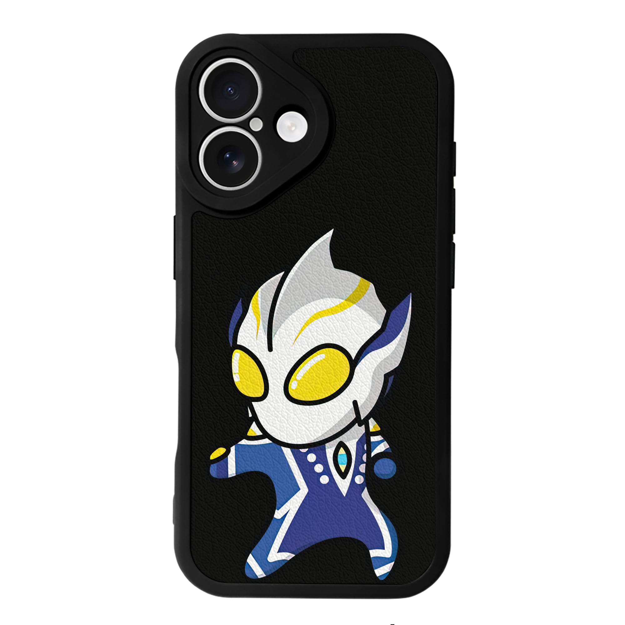 （画像用） ウルトラマン Ultraman 【iPhone 16シリーズ対応】シリコンスマホケース（レザー調） 材質：シリコン